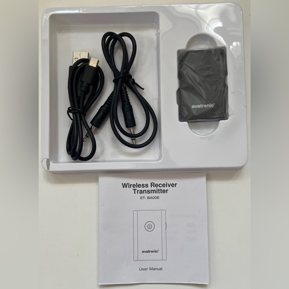 V5.0 Bluetooth Transmitter Receiver For TV PC, 2-In-1 AUX Audio Adapter